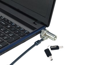 Conceptronic CUSTODIO02BNM Keyed Laptop Lock, Nano Lock Slot, Master Keyed Compatible, 1.8m