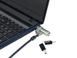 Conceptronic CUSTODIO02BSM Keyed Laptop Lock, Standard Security Slot, Master Keyed Compatible, 1.8m