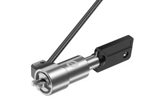 Conceptronic CUSTODIO02BWM Keyed Laptop Lock, Wedge Slot, Master Keyed Compatible, 1.8m