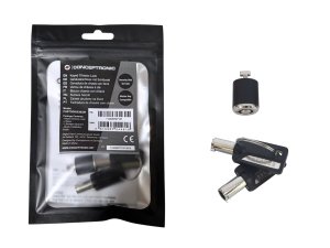 Conceptronic CUSTODIO03BSM Keyed Chassis Lock, Standard Security Slot, Master Keyed Compatible