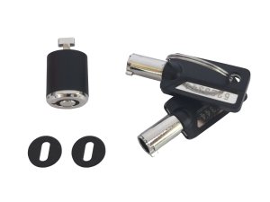 Conceptronic CUSTODIO03BSM Keyed Chassis Lock, Standard Security Slot, Master Keyed Compatible