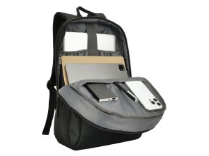 Conceptronic CAEDIX01B Laptop Backpack 15.6",15.6 Inch Notebook Backpack, Professional Travel Rucksack Fits 13/14/15.6 Inch Laptops, Made with Recycled Materials