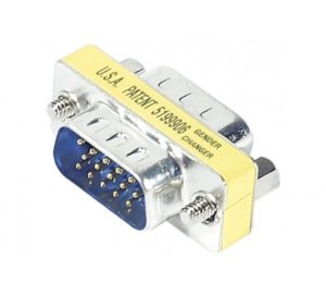 Mini changer HD15 male/male (vga)