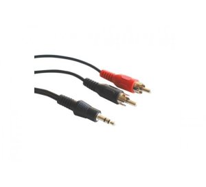 Soundcard cord 3.5-mm jack/2 x RCA male, 3 m