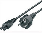 Equip High Quality Power Cord, C5 to Schuko