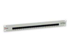 25-Port Cat.3 RJ45 ISDN Patch Panel, Light Grey