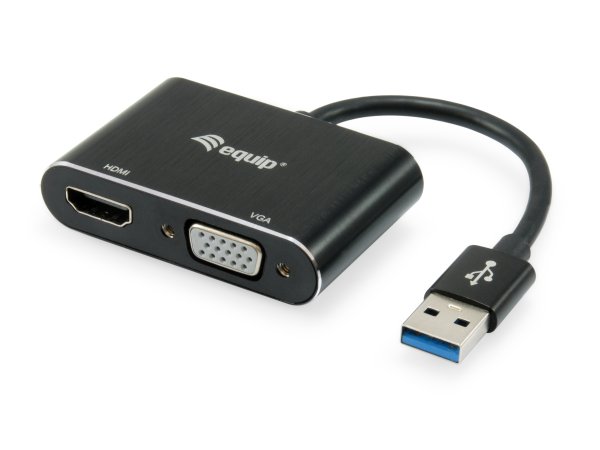 Equip USB 3.0 to HDMI/VGA (HD15) Adapter