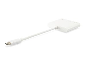 Equip USB Type C to HDMI Female/USB A Female/PD Adapter