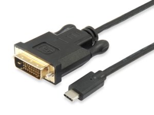 USB Type C - DVI-D, M/F, 1.8 m, Black