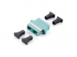 Equip SC Fiber Optic Coupler, OM3 Multi-mode Duplex