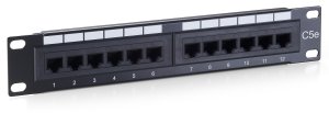 12-Port Cat.5e Unshielded Patch Panel