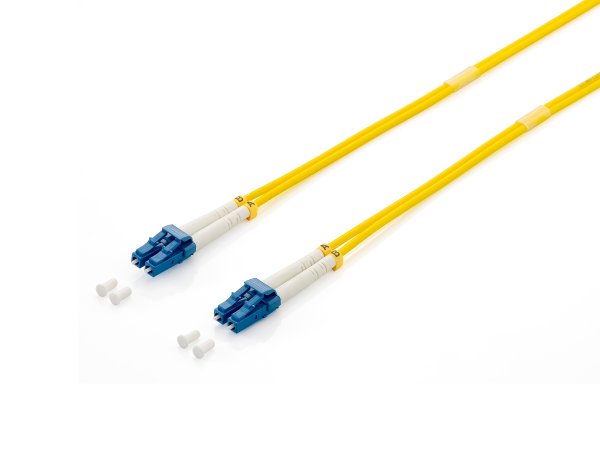 Equip LC/LC Fiber Optic Patch Cable, OS2, 15m