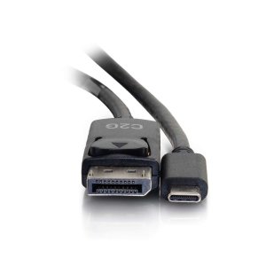 C2G 6ft (1.8m) USB-C to DisplayPortTM Adapter Cable 4K 30Hz - Black