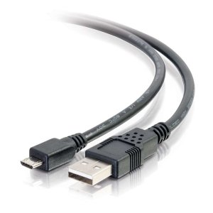 C2G 6.6ft (2m) USB 2.0 A to Micro-B Cable M/M - Black