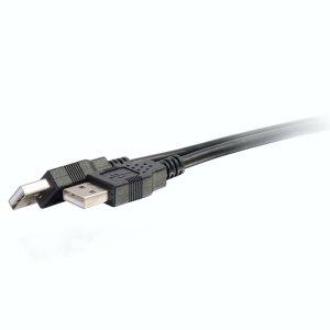 C2G 6.6ft (2m) USB 2.0 A Male to A Male Cable - Black