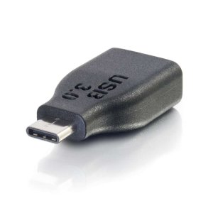 C2G USB 3.0 (USB 3.2 Gen 1) USB-C® to USB-A Adapter Converter M/F - Black