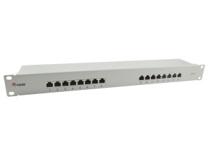 16x Cat.6 RJ45, 19″, 1U, 110.5 x 44.5 x 483 mm, 1.43 kg, Light Grey