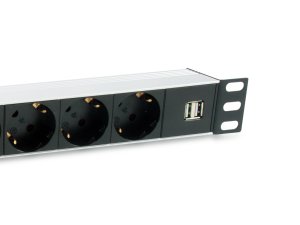 Equip 333315 power distribution unit (PDU) 7 AC outlet(s) 1U Black, Silver