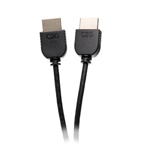 C2G 6ft (1.8m) Plus Series Slim Flexible High Speed HDMI® Cable with Ethernet