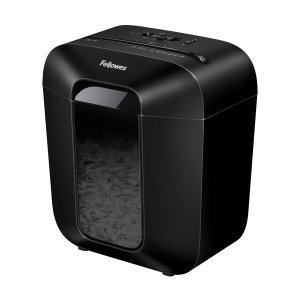Fellowes LX Series Paper Shredder LX25 6 Sheet Cross Cut Shredder with 11.5 Litre Bin High Security P4 Black