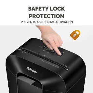 Fellowes LX Series Paper Shredder LX41 8 Sheet Mini Cut Shredder with 17 Litre Bin Advanced Security P4