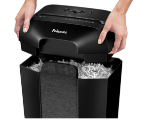 Fellowes LX50 paper shredder Cross shredding 22 cm Black