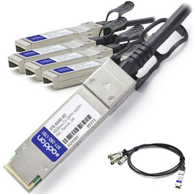 AddOn Networks 470-AAXG-AO InfiniBand/fibre optic cable 3 m QSFP+ 4x SFP+ Black