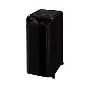Fellowes Paper Shredder 350 Sheet Auto Feed Cross Cut Shredder AutoMax 350C Shredder with 68 Litre Bin High Security P4