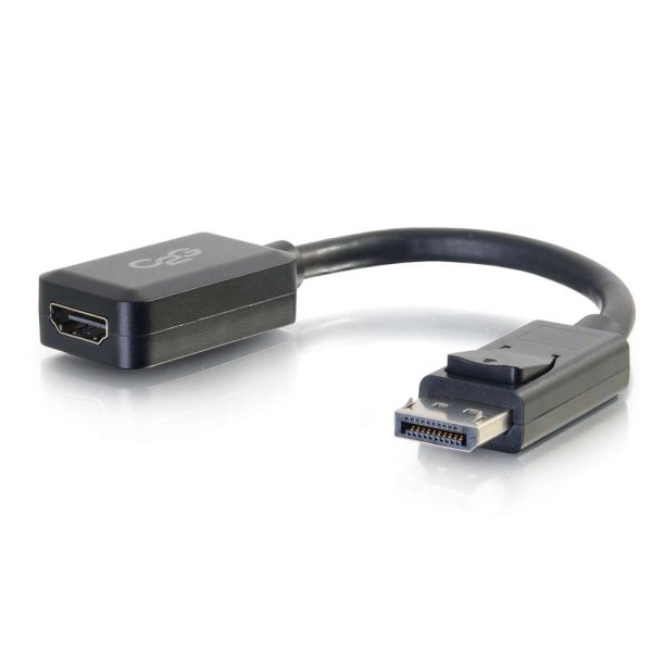 C2G 8in DisplayPortTM Male to HDMI Female Adapter Converter - Black