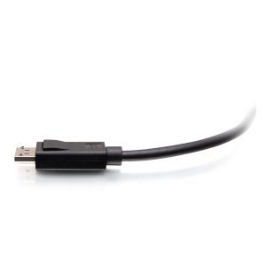 C2G 10ft (3m) DisplayPortTM Cable with Latches 4K 60Hz UHD M/M - Black