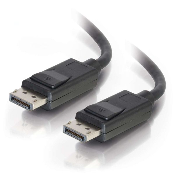 C2G 25ft (7.6m) DisplayPortTM Cable with Latches 4K 60Hz UHD M/M - Black