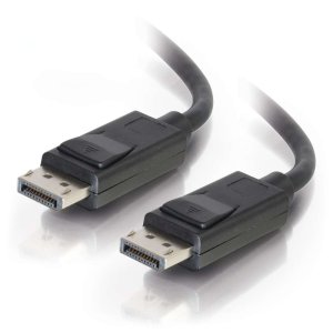 C2G 35ft (10.7m) DisplayPortTM Cable with Latches 4K 60Hz UHD M/M - Black
