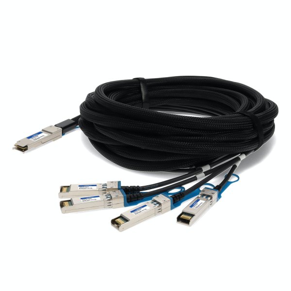 AddOn Networks 721064-B21-7MA-AO InfiniBand/fibre optic cable 7 m QSFP+ 4x SFP+ Black
