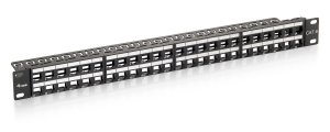 Equip 48-Port Keystone Cat.6 Unshielded Patch Panel, Black