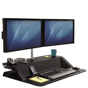 Fellowes 8042901 monitor mount / stand 66 cm (26") Desk Silver