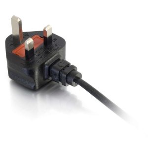 C2G 2m UK Non-Polarised Power Cord (BS 1363 to IEC 60320 C7)