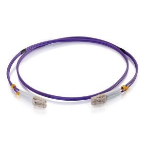 C2G 2m LC/SC OM4 LSZH Fibre Patch - Purple