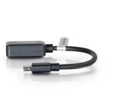 C2G 20cm Mini DisplayPort to HDMI Adapter - Thunderbolt to HDMI Converter M/F - Black