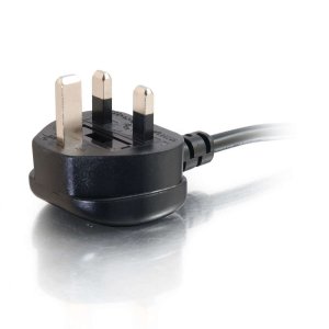 C2G 2m 20 AWG UK Power Cord (IEC320C13 to BS 1363)