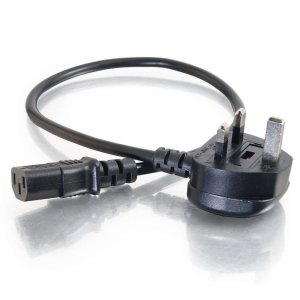 C2G 3m 18 AWG UK Power Cord (IEC320C13 to BS 1363)