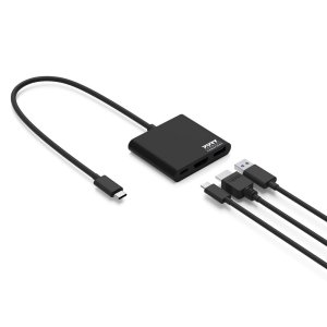 Port Designs PORT Connect DOCKING MINI TYPE C HDMI + USB3 + USB-C PD Docking Station