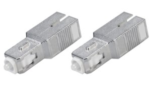 Fixed Male-Female 10dB SC/PC Fiber Attenuator 2-Pack