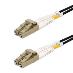 AddOn Networks 100m LC to LC Black OM1 Duplex OFNR (Riser-Rated) MMF Fiber Outdoor Patch Cable