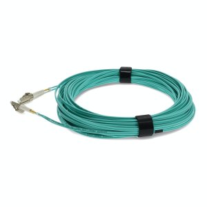 15m LC (Male) to LC (Male) Straight Aqua OM3 Duplex LSZH Fiber Patch Cable