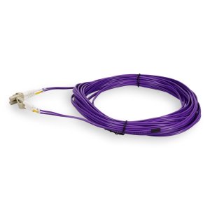 AddOn Networks 2m LC to LC Purple OM4 Duplex OFNR (Riser-Rated) TAA Fiber Patch Cable