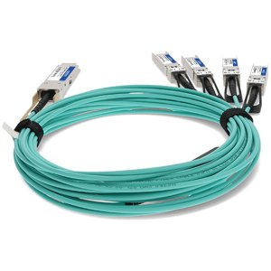 AddOn Networks ADD-Q28ARS28CI-AOC7M InfiniBand/fibre optic cable 7 m QSFP28 4xSFP28 Aqua colour