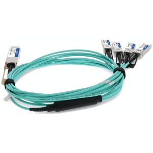 AddOn Networks ADD-Q28CIS28IN-O5M InfiniBand/fibre optic cable 5 m QSFP28 4x SFP28 AOC Aqua colour