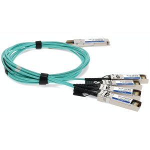 AddOn Networks ADD-Q28CIS28IN-O5M InfiniBand/fibre optic cable 5 m QSFP28 4x SFP28 AOC Aqua colour