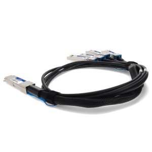 AddOn Networks ADD-Q28MUS28HPB-P1-5M InfiniBand/fibre optic cable 1.5 m QSFP28 4x SFP28 Black, Silver