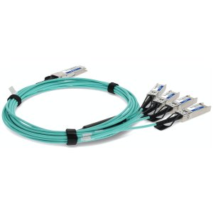 AddOn Networks ADD-QCISAR-AOC1M InfiniBand/fibre optic cable 1 m QSFP+ 4xSFP+ Aqua colour